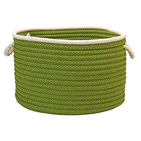 Doodle Edge Colonial Mills Utility Basket, 14 by 10-Inch, Bright Green