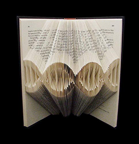 DNA - Double Helix - Deoxyribonucleic Acid - Genetics - Folded Book Art Sculpture