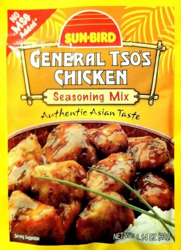 Sun-Bird GENERAL TSO's CHICKEN Asian Seasoning Mix 1.14oz (20-pack) by Sun Bird