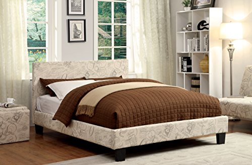 Furniture of America Voyager Upholstered Platform Bed, Full