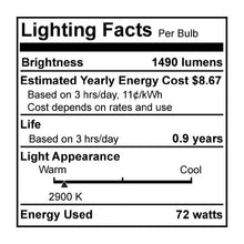 Load image into Gallery viewer, Bulbrite 616472 72G25CL/ECO 72-Watt Dimmable Eco Halogen G25 Globe, Medium Base, Clear (Pack of 6)
