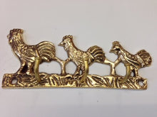 Load image into Gallery viewer, Brass Metal Rooster 3 Hooks Wall Mounted Key Holder Hanger
