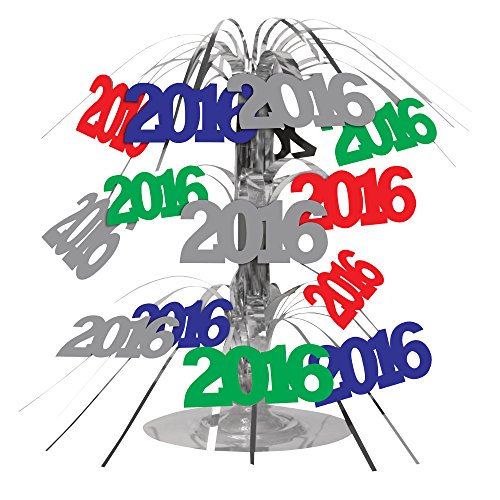 Creative Converting New Year 2016 Cascading Centerpiece, 8.5