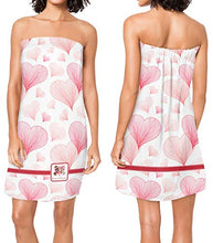 Load image into Gallery viewer, YouCustomizeIt Hearts &amp; Bunnies Spa/Bath Wrap (Personalized)
