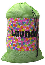 Load image into Gallery viewer, Gilbin Matching Mesh Laundry Or Sock Bag with Drawstring for Sleep Away Camp Laundry Hearts
