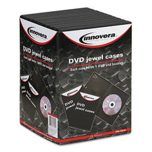 Load image into Gallery viewer, Innovera - Standard DVD Case, Black, 10/Pack - Sold As 1 Pack - Plastic case with interior tabs to hold booklet.

