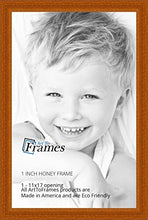 Load image into Gallery viewer, ArtToFrames 11x17 inch Honey Stain on Hard Maple Wood Picture Frame, WOM0066-60823-YHNY-11x17
