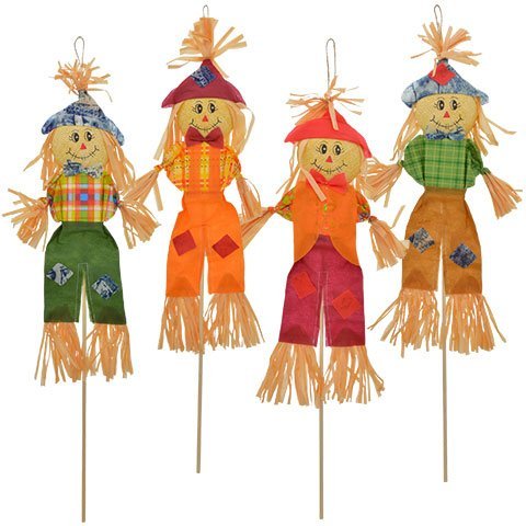Celebrations Scarecrow Yard Stake 36 in. H x 1.5 in. W 1 pk