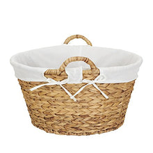 Load image into Gallery viewer, Household Essentials Natural ML-6667N Round Wicker Laundry Basket Hamper with Liner
