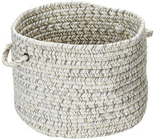 Load image into Gallery viewer, Colonial Mills Corsica Utility Basket, 14 by 10-Inch, Silver Shimmer

