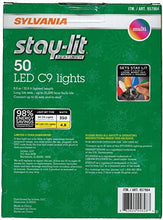 Load image into Gallery viewer, Sylvania Stay-lit LED Multicolored Faceted C9 Lights, 50
