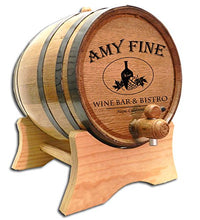 Load image into Gallery viewer, Personalized Wine Bistro 10 Liter White Oak Barrel
