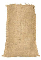 Set of 6 Natural Jute Burlap Bags with Rugged Edge for Crafting, Favors, and Embellishing