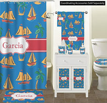 Load image into Gallery viewer, YouCustomizeIt Boats &amp; Palm Trees Spa/Bath Wrap (Personalized)
