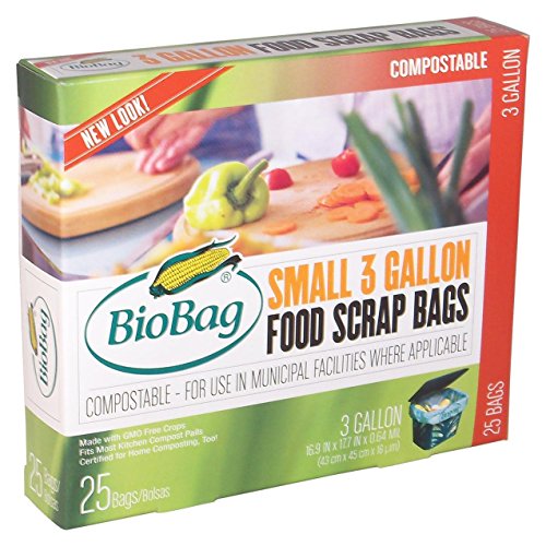 Bio Bag Compostable 3 Gallon Food Waste Bags   100ct