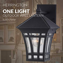 Load image into Gallery viewer, Sea Gull Lighting 88132-12 Herrington Outdoor Wall Lantern Outside Fixture, One - Light, Black
