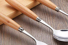 Load image into Gallery viewer, MBB 12 Pieces Wood Stainless Steel Cutlery Set Wooden Handle Flatware Set Knife Fork Spoon Service for 4
