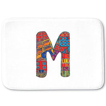 Load image into Gallery viewer, DiaNoche Designs Memory Foam Bath or Kitchen Mats by Dora Ficher - Letter M, Large 36 x 24 in
