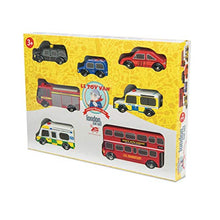 Load image into Gallery viewer, Le Toy Van London Car Set Premium Wooden Toys for Kids Ages 3 Years &amp; Up (TV267), 7-pk

