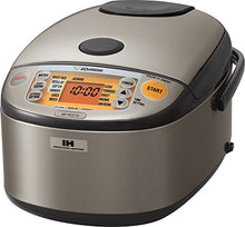 Load image into Gallery viewer, Zojirushi NP-HCC10XH Induction Heating System Rice Cooker and Warmer, 1 L, Stainless Dark Gray
