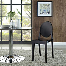 Load image into Gallery viewer, Modway Casper Modern Acrylic Stacking Kitchen and Dining Room Chair in Black - Fully Assembled
