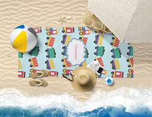 Load image into Gallery viewer, RNK Shops Trains Beach Towel (Personalized)

