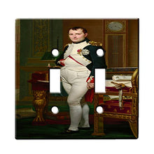 Load image into Gallery viewer, Jacqueslouis David The Emperor Napoleon In His Study At The Tuileries - Decor Double Switch Plate Cover Metal
