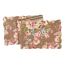 Load image into Gallery viewer, C&amp;F Home Emma 14&quot; x 51&quot; Floral Table Runner Cotton Quilted Reversible Machine Washable Runner Brown
