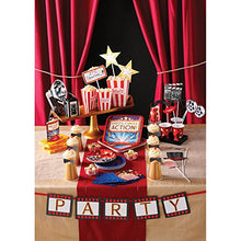 Load image into Gallery viewer, Creative Converting Table Needs, Hollywood Lights Beverage Napkins, Party Supplies, Multicolor, 5&quot; x 5&quot;, 16ct
