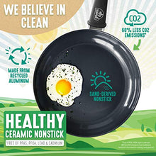 Load image into Gallery viewer, GreenLife Soft Grip Diamond Healthy Ceramic Nonstick, Frying Pan, 12&quot;, Black

