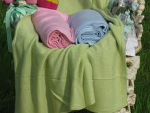 Load image into Gallery viewer, Cashmere Baby Blanket/Baby Blanket/Baby Blankets/Blanket/Baby Gift/Throw/Throws(Light Pistachio)

