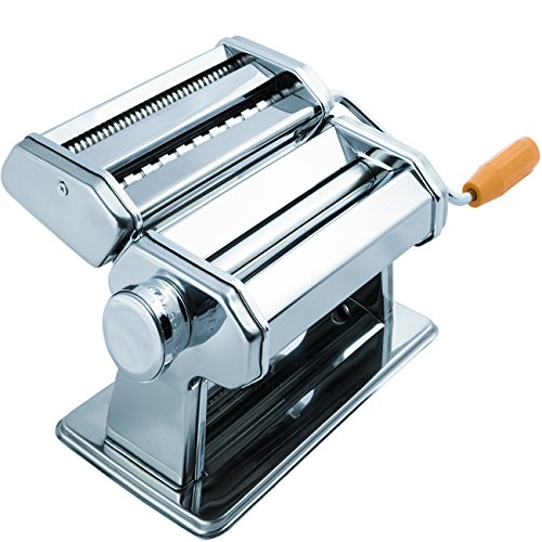 Pasta Maker Machine Hand Crank - Roller Cutter Noodle Makers Best for Homemade Noodles Spaghetti Fresh Dough Making Tools Rolling Press Kit - Stainless Steel Kitchen Accessories Manual Machines