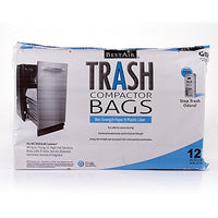 BestAir WMCK1335012-6 Heavy Duty Trash Compactor Bags, 16'' D x 9'' W x 17'' H, Pack of 1 (12 Bags)