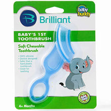 Load image into Gallery viewer, Brilliant Babyâ??S 1st Toothbrush Teether    Premium Silicone First Toothbrush For Babies And Toddle
