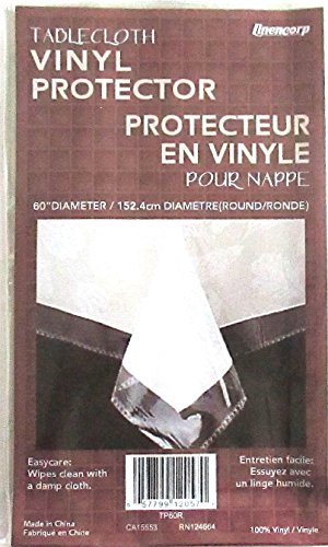 Clear Plastic Tablecloth Protector 60