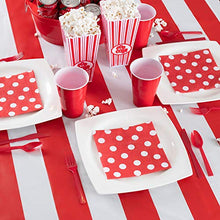 Load image into Gallery viewer, Patriotic Theme 12 Pack Premium Disposable Plastic Tablecloth 54 Inch. x 108 Inch. Rectangle Table Cover By Grandipity
