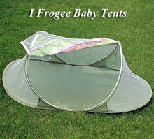 Load image into Gallery viewer, I Frogee Olive Green Butterfly Brocade Pop-Up Tent
