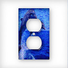 Load image into Gallery viewer, Dolphin Painting - Decor Single Switch Plate Cover Metal
