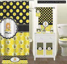 Load image into Gallery viewer, YouCustomizeIt Honeycomb, Bees &amp; Polka Dots Hand Towel - Full Print (Personalized)
