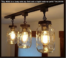 Load image into Gallery viewer, LAMP Goods Mason JAR Track Lighting New QUARTS Trio
