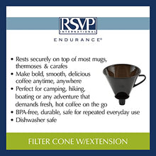 Load image into Gallery viewer, RSVP Manual Drip Coffee Filter Cone for Carafes or Thermos
