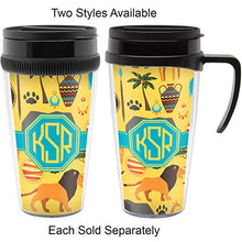 Load image into Gallery viewer, African Safari Acrylic Travel Mug with Handle (Personalized)
