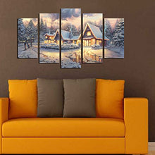 Load image into Gallery viewer, Group Asir LLC 5PMDFNeinEL - 1 Christmas Decorative MDF Wall Picture, Multi-Color
