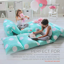 Load image into Gallery viewer, Butterfly Craze Girl&#39;s Floor Lounger Seats Cover and Pillow Cover Made of Super Soft, Luxurious Premium Plush Fabric - Perfect Reading and Watching TV Cushion - Great for SLEEPOVERS Slumber Parties
