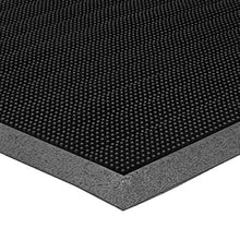 Load image into Gallery viewer, Apache Mills Trooper Outdoor Entryway Rubberized Doormat for Heavy Traffic Use, Black, 24&quot; x 32&quot;
