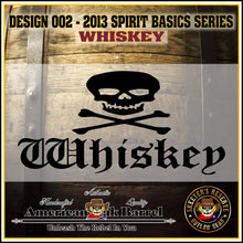 Load image into Gallery viewer, 1 Liter Engraved American Oak Aging Barrel - Design 002: Whiskey

