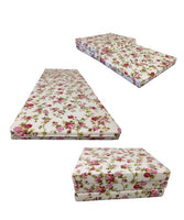 D&D Futon Furniture Red Rose White Twin Size Shikibuton Trifold Foam Beds 6