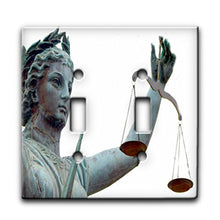 Load image into Gallery viewer, Justice - Decor Double Switch Plate Cover Metal
