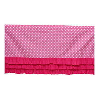 Bacati - Mixnmatch Ikat Chevron Pink Baby/Toddler Collection (Frills on Bottom Crib/Toddler Crib Skirt)