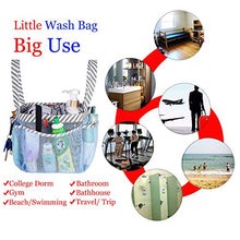 Load image into Gallery viewer, Haundry Mesh Shower Caddy Tote, Portable College Dorm Shower Caddy Bag with 8 Large Pockets for Camping Gym Bathroom
